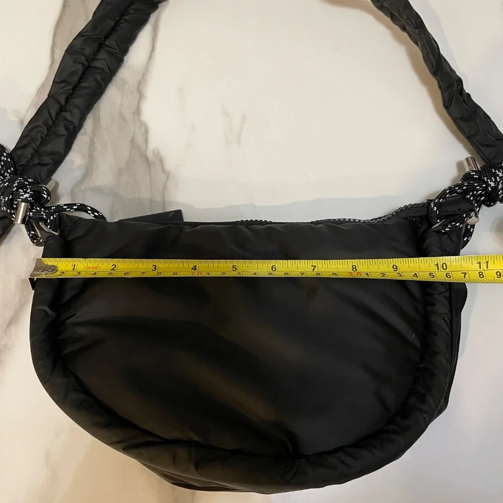Mercer & Madison Black Crossbody with Pink Lining - Picture 6 of 9